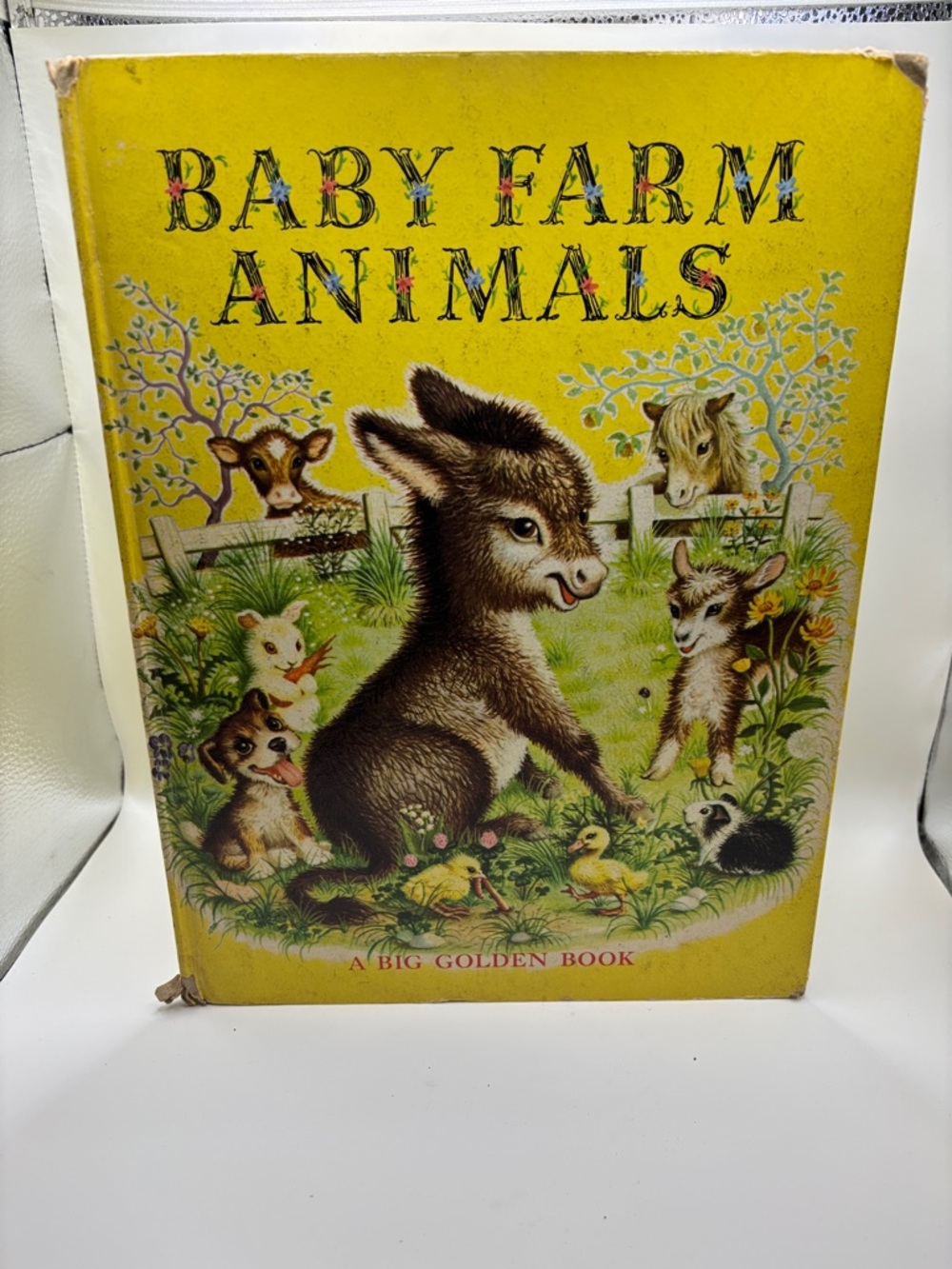 Baby Farm Animals Golden Book Picture Book - Yellow Cover